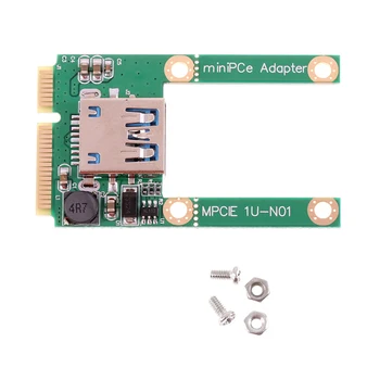 1Set Mini PCI-E Na USB3.0 Rozširujúcej Karty Notebooku PCI Express PCIe USB 3.0 Prevodník Stúpačky Kartu Adaptér S Skrutkové spoje