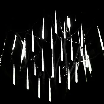 30/50 EU/US Konektor 8 Skúmaviek Nepremokavé meteorický dážď Dážď LED Reťazec Svetlá Vonkajšie Vianočné Dekorácie pre Domov Stromu Záhrady Nové