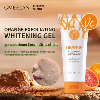 50g x 2 Ks GMEELAN Orange Exfoliačný Bieliaci Gél, Peeling Tvár, Telo Brigtening Pokožky