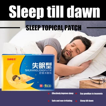 60Pcs Spánku Patch Zlepšiť Nespavosť Telo Oddýchnuť Obväz Rýchlo Ospalý, Pomoc, Starostlivosť Nálepky Znížiť Dreaminess Stres, Úzkosť Omietky