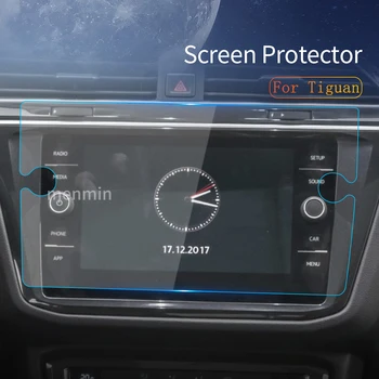 Auto Samolepky Screen Protector Pre Carplay VW Tiguan Roku 2020, 2023 Displej, Tvrdené Sklo Ochranný Film Navigáciu Auto Príslušenstvo