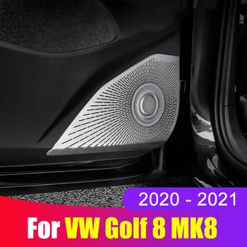 Auto styling Dvere, Reproduktor, Audio Výbava Kryt Pre Volkswagen VW Golf 8 MK8 2020 2021 2022 Reproduktor Prehrávač 3D Nálepka Príslušenstvo