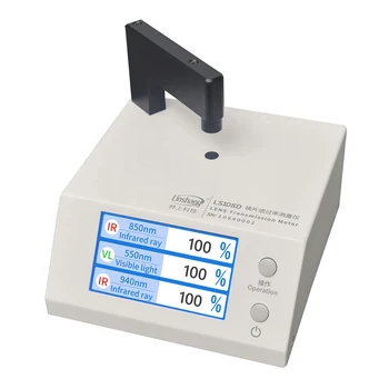 LS108D Mobilný Telefón Objektív Prenos Meter Tester Testovania Infračervený Prenos a Viditeľné Priepustnosťou Svetla Testovanie