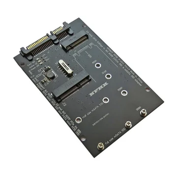M. 2 NGFF MSATA SSD 2,5 Palcový SATA 6.0 gb / S 2 v 1 Adaptér Converter Kartu Podpory PC Prenosný Pevný Disk