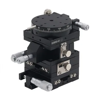 Optické Fáze Presné Pozície 60x60mm SEMXYZR60 4-Os XYZR Mikrometer Lineárne Fáze Príručka