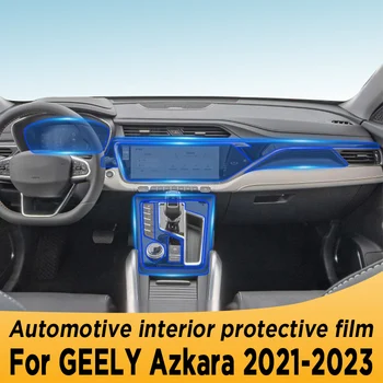 Pre GEELY Azkarra 2021-2023 Prevodovka Panel Navigácia Automobilový priemysel Interiér Obrazovke Ochranný Film TPU Anti-Scratch Nálepky Chrániť