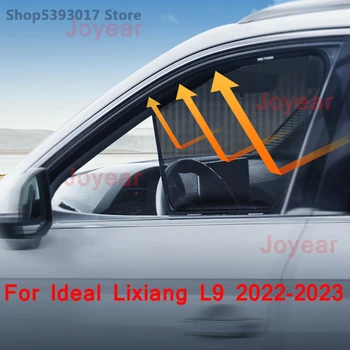 Pre Ideálny Lixiang L9 2022 2023 Auto Magnetické Bočné Okno Slnečníky Štít Oka Tieni Slepé Okno Curtian Ochranné Príslušenstvo