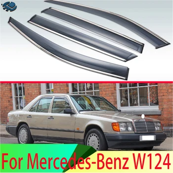 Pre Mercedes-Benz W124 Plastové Vonkajšie Clony Prieduch Odtiene Okno, Slnko, Dážď Stráže Deflektor 10 sady