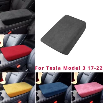 Pre Tesla Model 3 2017-2022 Semiš Stredovej Konzoly Opierkou Okno Panel Ochranný Kryt, Interiérové Úpravy Interiéru Auta Styling