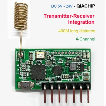 QIACHIP RF Prijíma a Vysiela Integrované 868Mhz 4CH 4 Tlačidlo Diaľkové Ovládanie Spínač Pre Arduino Uno Modul Smart Home