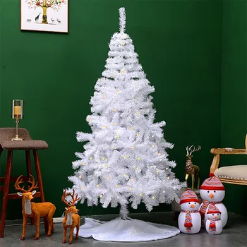 Svetlo Luxusné Šifrované Vianočný Stromček, Vianočné Dekorácie Pre Domov Okno Scénu, Rekvizity Biele Ozdoby Na Vianočné Stromčeky