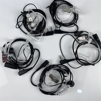 Vzduchu Akustický Trubice Headset pre Walkie Talkie Baofeng Rádio K Portu Slúchadlá PTT s Mikrofónom pre UV-5R 888s UV-82 Stráže Slúchadlá