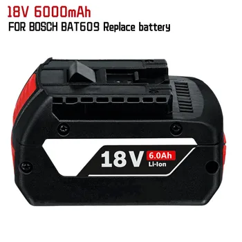 1-3PSC 18V Batéria Pre Bosch GBA 18V 6.0 Ah Lítium-BAT609 BAT610G BAT618 BAT618G 17618-01 BAT619G BAT622 SKC181-202L +nabíjačka