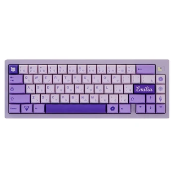 1 Nastavte XDA Fialová Keycaps PBT Farbivo Subbed Purple Tému Hry ForCherry MX-Prepínač Mechanické Klávesnice Minimalistický Keycap
