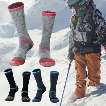 1 Pár Unisex Zime Tepelné Pribrala Športy Snowboarding Lyžovanie Vonkajšie Lezenie, Lyžovanie Dlhé Ponožky Oblečenie Príslušenstvo