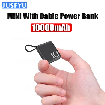 10000mAh Mini Power Bank Mobil Rýchle Nabíjanie Externej Batérie Pre iPhone Prenosné Núdzové Vlastnú Líniu Powerbank Pre Huawei