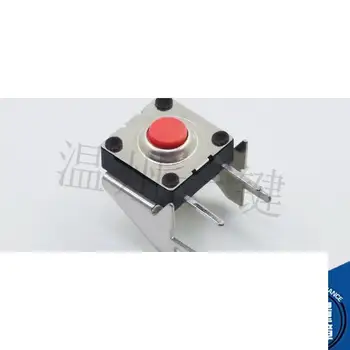 10pcs originálne nové TS-I007J dotykový spínač 2 pin 10 * 10 nepremokavé pás držiakom červené tlačidlo Elektrického konektora tlačidlo