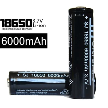 10Pcs Vysokej Kvality Lítium Li ion Nabíjateľná Batéria 18650 Batérie 3,7 V 6000mAh pre Baterku Horák