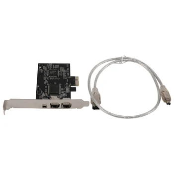 1394 Firewire Kartu,PCIe 3 Porty 1394A Rozširujúca Karta Firewire, PCI Express na Externé IEEE 1394 Adaptér Radič