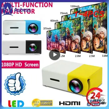 1~4PCS Mini LED Projektor 1080P HDMI kompatibilné s HD Full Screen USB, Audio, Prenosné Home Media Video Prehrávač, Domáce Kino Projektor