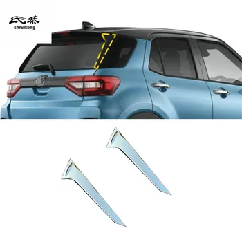 2 ks/Veľa ABS Zadné Okno Oboch Stranách Dekorácie Kryt Pre 2020 Toyota RAIZE Auto Príslušenstvo