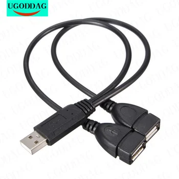2 V 1, USB 2.0 Predlžovací Kábel Mužov a Žien Dátový Kábel USB, Nabíjací Kábel pre Pevný Disk, Sieťová Karta Pripojenia