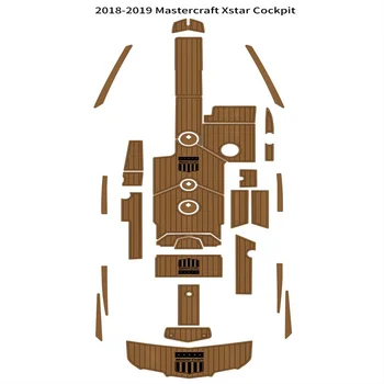 2018-2019 MasterCraft X Hviezdičkový Plávať Platformu Kokpitu Pad Loď EVA Teak Rohože