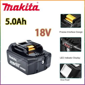 2023 Makita 18V 5.0 Ah Nabíjacie Náradie Batérii s LED Li-ion Výmena LXT BL1860B BL1860 BL1850