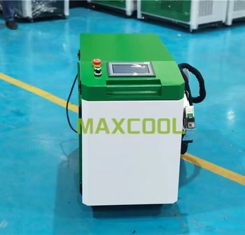 2023 Small Business Machines Fiber Laser Zdroj Maxcool Prenosné 1000w 1500w 2000w Kontinuálne Pre Mastné Škvrny od Hrdze Odstránenie