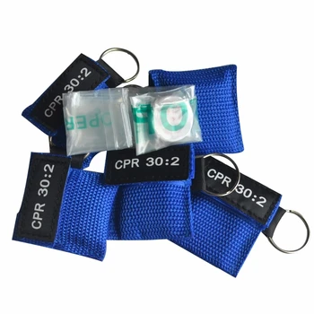 20Pcs/Veľa CPR Resuscitator Maska CRP Kľúčom Key-ring Štít na Tvár 30:2 Prvej Pomoci Emergency Rescue CPR Bariéra