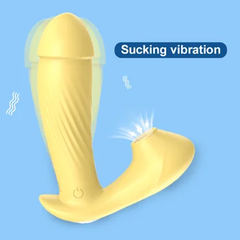 3 V 1 Bezdrôtový Nohavičky Vibrátor Nositeľné Sania G Mieste Stimulátor Klitorisu Kúrenie Vaginálny, Análny Orgazmus Dildo sexuálnu Hračku Pre Ženy