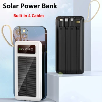 30000mAh Solar Power Bank Prenosné Nabíjačky Externá Batéria pre iPhone 14 13 X Samsung S22 Xiao Digitálny Displej Powerbank