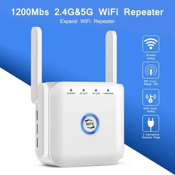 5 ghz Wireless WiFi Opakovač 1200Mbps Router Wifi Booster 2.4 G Wifi Long Range Extender 5G Wi-Fi Zosilňovač Signálu Wifi Opakovač