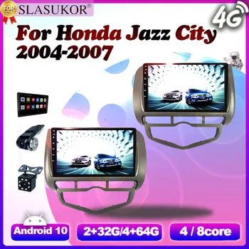 9 palcový Android 10 autorádia Pre Honda Jazz Mesto 2004 - 2007 Octa-Core IPS Autoradio DSP 4G 8 Jadro GPS Navigácie Stereo Č 2din