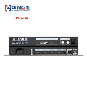 AMS HVS-C4 4K*2K Video Steny Vysoké Rozlíšenie Multi Interface Splitter Diaľkové Ovládanie Režimu HDCP Multi Obrazovky Splicer Radič