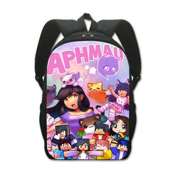 Aphmau Mochila Dievča Módneho batoh, veľká kapacita študentov školy taška cestovný batoh Prenosný Úložný vak Bookbags cosplay taška