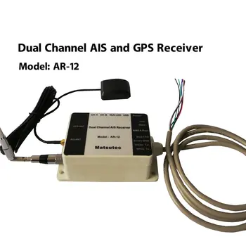 AR-12 Dual Channel AI GPS Prijímač USB Yacht Steamship NMEA Port Navigátora Morských Lodí Elektronika Prijímač Príslušenstvo