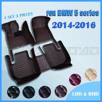 Auto podlahové rohože pre BMW 5 series F10 520i 528i 535i 2014 2015 2016 Vlastné auto nohy Podložky automobilový koberec kryt