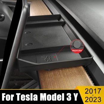 Auto Príslušenstvo Pre Tesla Model 3 Y 2017 2018 2019 2020 2021 2022 2023 Palubnej Navigácie Späť Organizátor Držiak