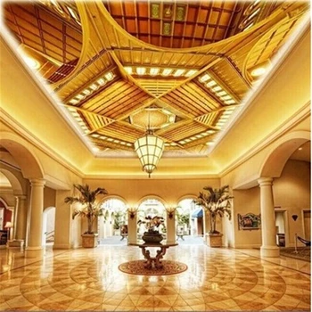 beibehang Vlastné foto tapety Európskej obrázok maľovanie stropu Lacný Hotel Mall luxury 3D Anjel nástennú maľbu, tapety