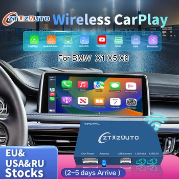 Bezdrôtové CarPlay pre BMW X5 F15 X6 F16 X1 F48 NBT/EVO Systém na roky 2014-2020, s operačným systémom Android Zrkadlo Link Youtube AirPlay Navi Funkcie