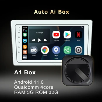 CarPlay Mini AI Box 32 G Podpora Bezdrôtovej Carplay na Android Auto Hráč Carlinkit Auto Rádio Audio Podporou Netflix YouTube