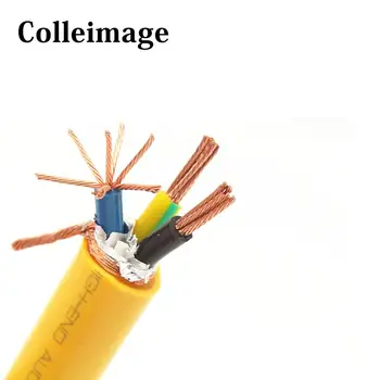 Colleimage Hifi monokryštálov medený napájací kábel Reproduktorov CD IEC konektor prehrávač, Zosilňovač, DVD napájací Kábel
