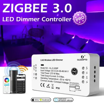 Dc12-24v Zigbee 3.0 Tlačidlo Reset Podpory 2.4 g Zigbee Rf Pásy Controlle Diaľkové Ovládanie Tuya Smart Home Zigbee 3.0 Stmievač