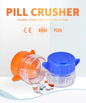 Deti, Dospelých Pilulku Pulverizer Tablet Brúska Medicíny Splitter Prášok Drvič A Úložný Box Prenosné Vonkajšie Skladovanie