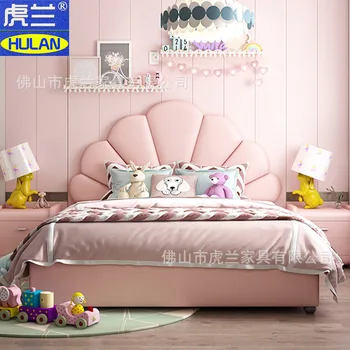 Detský nábytok, posteľ princezná dievča petal posteľ list posteľ 1.2 m 1,5 m 1.8 dievča posteľ