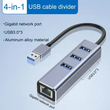 Dokovacej Stanice Rýchly Prenos Viacportová Ovládač-free na Prenos Dát USB na RJ45 Prevodník Ethernet Lan Adaptér, Počítač Prístup