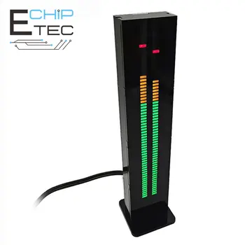 Doprava zadarmo AS60 LED Hudba Spektrum Indikátor Dual Channel 60 Profesionálnej Úrovni Hlasitosti Displej Elektronické DIY Svetlo VU Meter