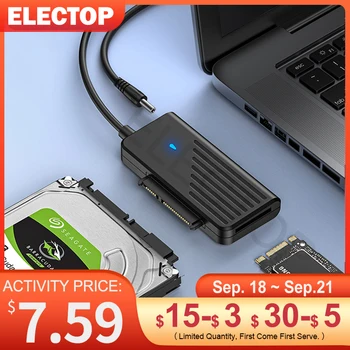 ELECTOP USB na SATA Kábel Adaptéra USB 3.0 2.0 M. 2 NGFF SATA Konvertor pre 2.5/3.5 Palcový SSD HDD Pevný Disk Externý adaptador