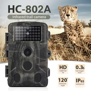 HC802A Lov Kamera VGA 16MP 1080P Foto Pasce Nočného Videnia Voľne žijúcich živočíchov infračervené Poľovnícky Chodník Kamery hunt Chasse scout